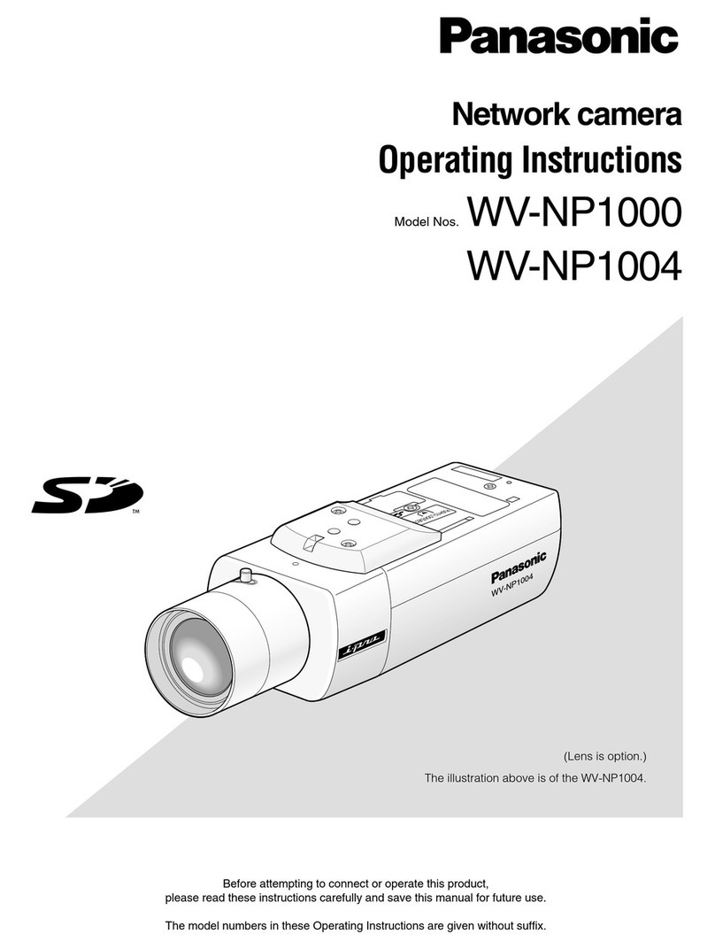 Panasonic WVNP1000 - NETWORK CAMERA User manual