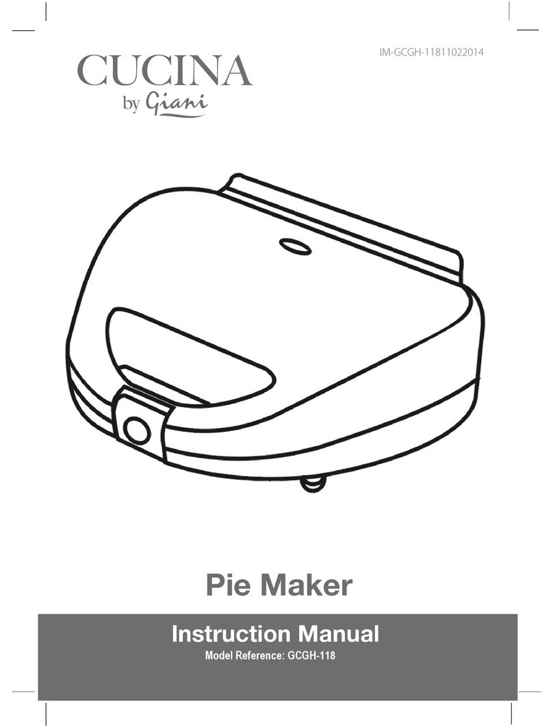 Cucina GCGH-118 User manual
