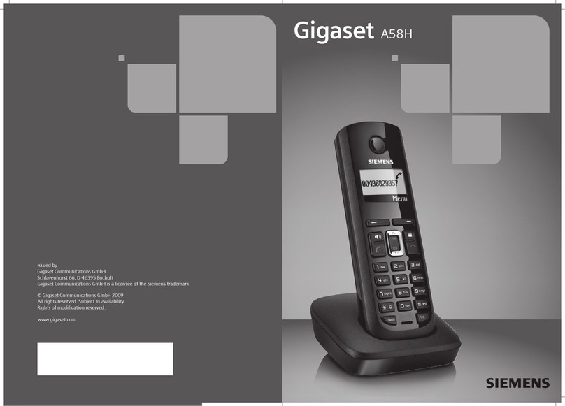 Gigaset A58 H manual