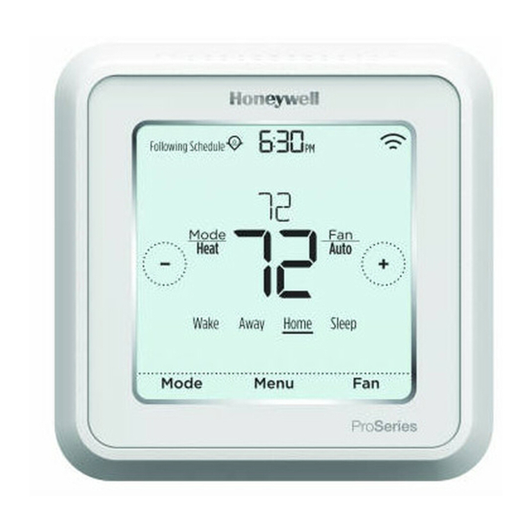 Honeywell Lyric T6 Pro Wi-Fi User manual