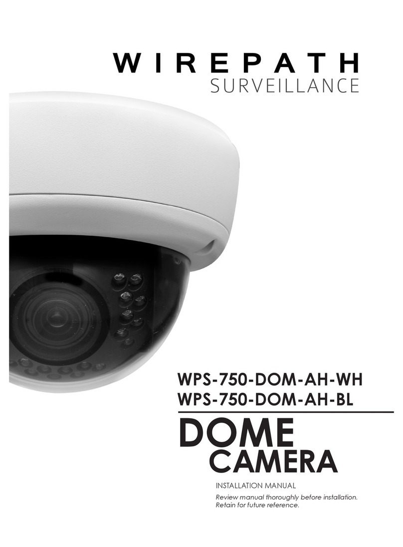 Wirepath Surveillance WPS-750-DOM-AH-WH installation manual