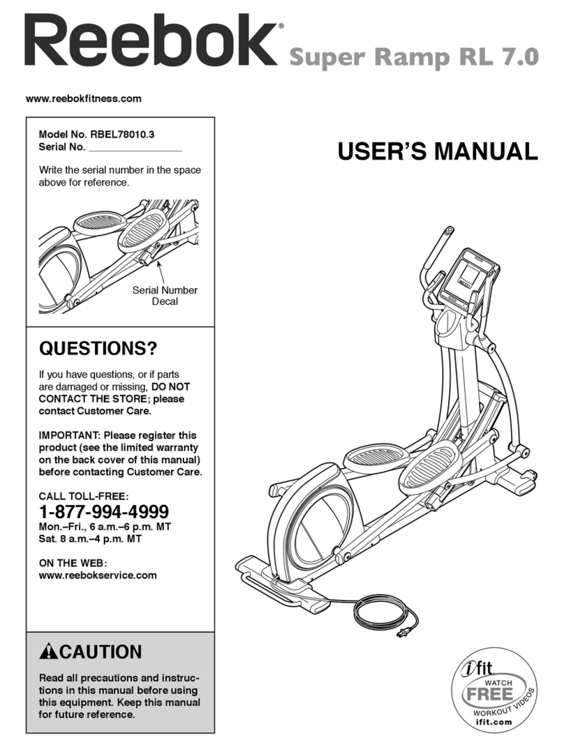 Reebok RBEL78010.3 user manual
