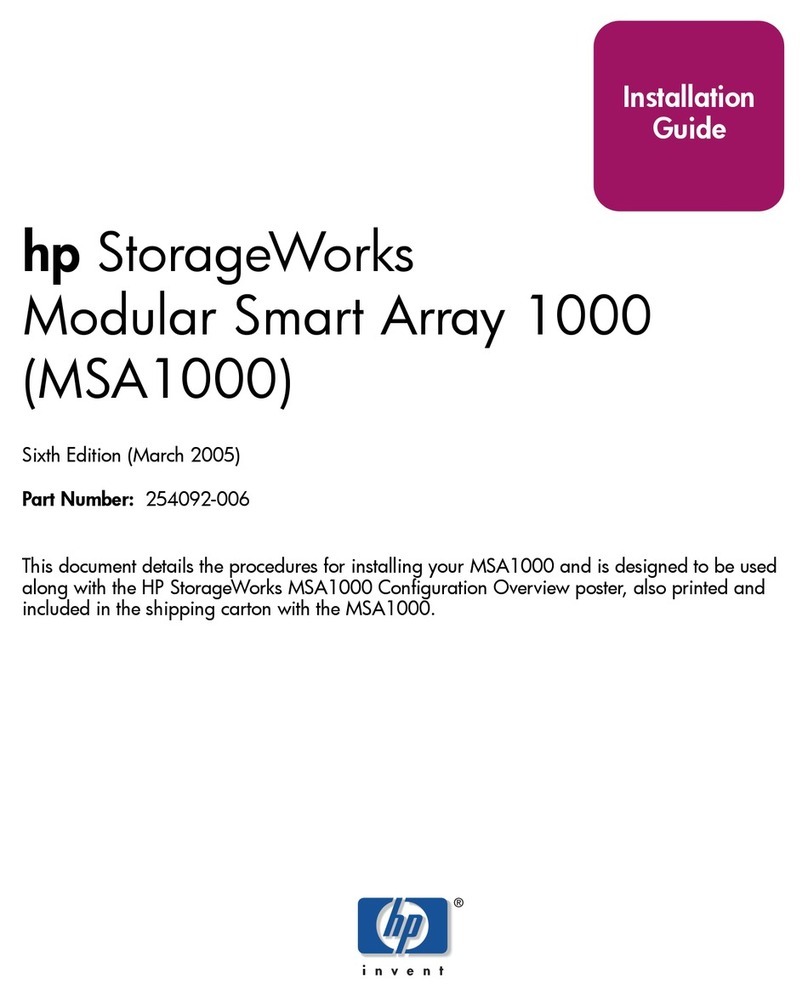 HP StorageWorks MSA 1000 installation guide