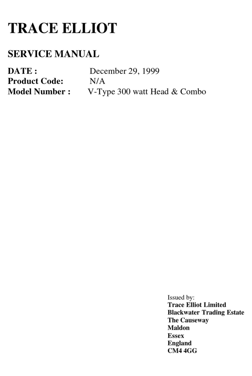 TRACE ELLIOT V-TYPE User manual