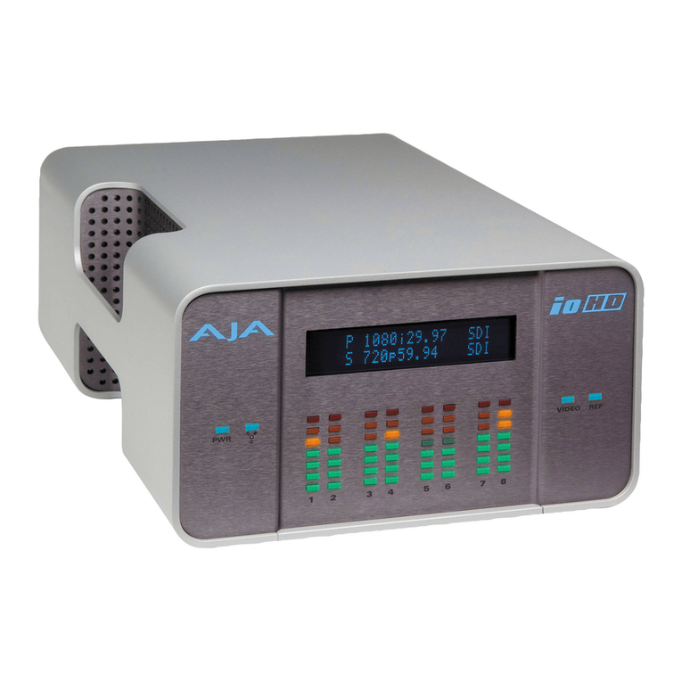 AJA io hd Installation and operation guide