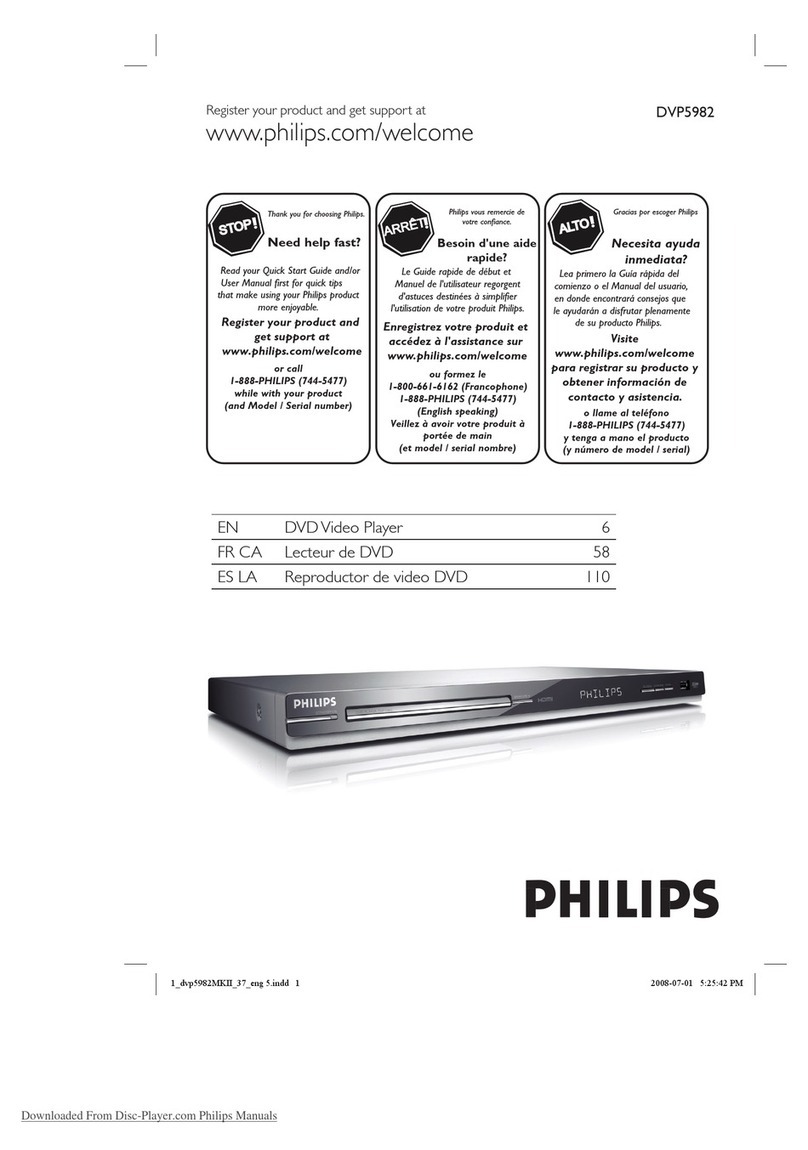Philips DVP 5982 User manual
