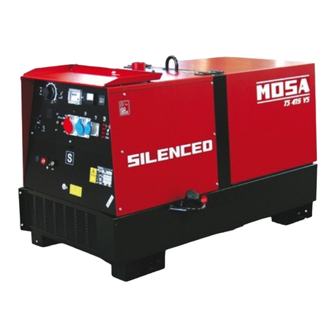 Mosa TS 415 VS/VSX Use and maintenance manual, spare parts catalog