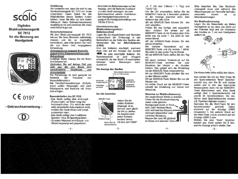 Scala sc 7012 User manual Scala sc 7012 User manual