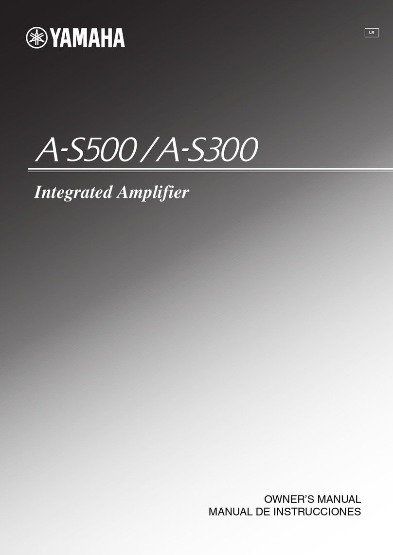 Yamaha A-S500 User manual Yamaha A-S500 User manual