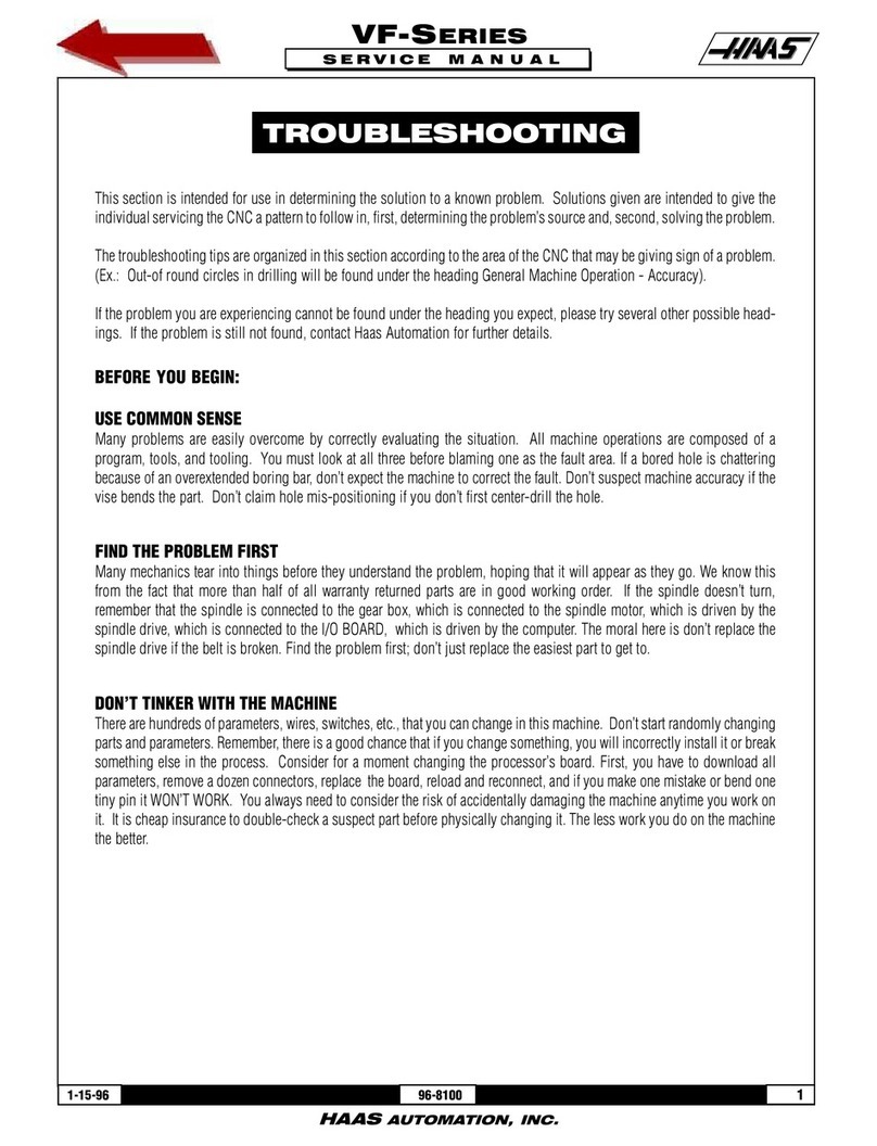 Haas VF-SERIES Service manual