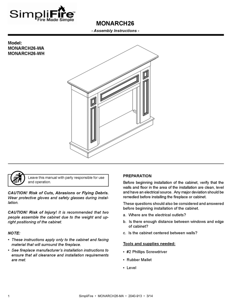SimpliFire MONARCH26-WA User manual
