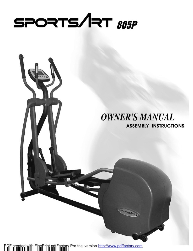 SPORTS ART 805p owner's manual