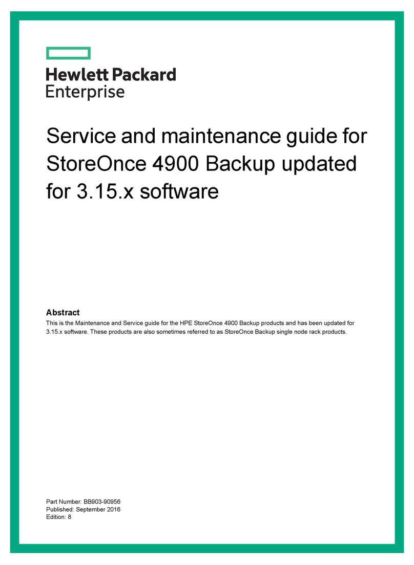 HP StoreOnce 4900 Backup Installation and user guide