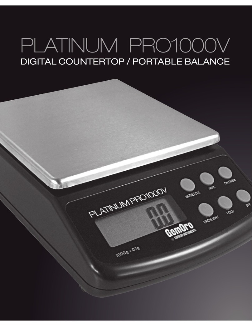 GemOro PLATINUM PRO1000V Instructions for use