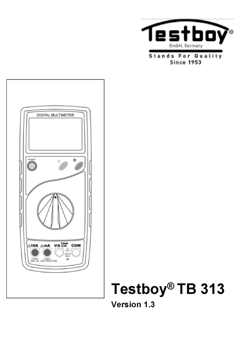 Testboy TB 313 User manual