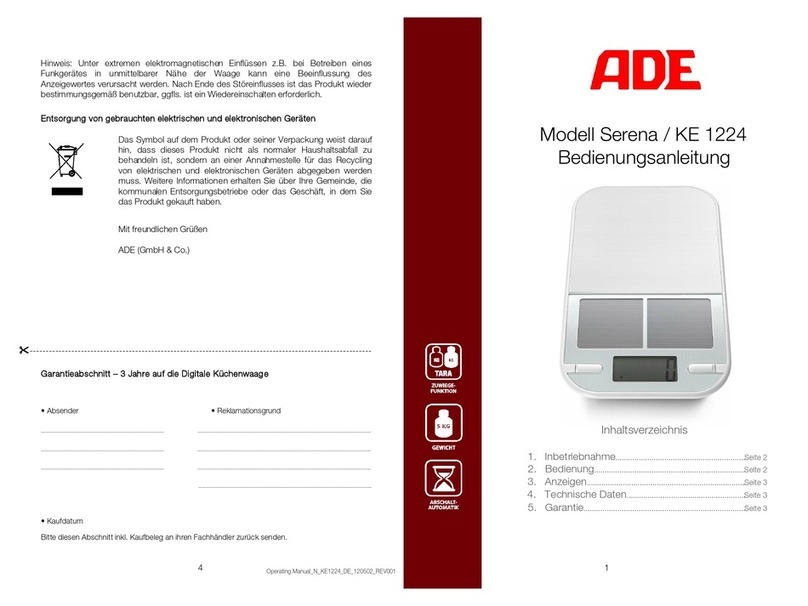 ADE KE 1224 User manual
