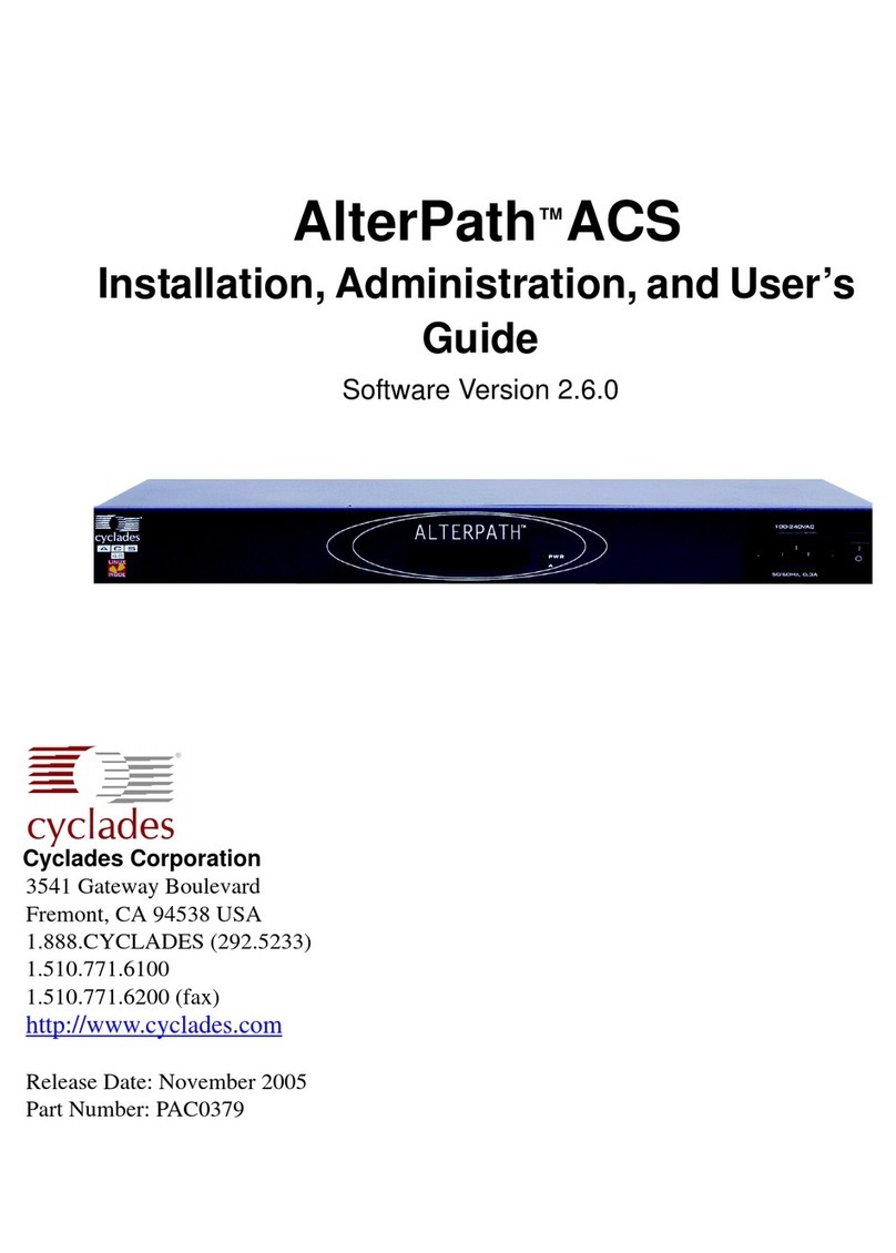 Cyclades AlterPath ACS Manual