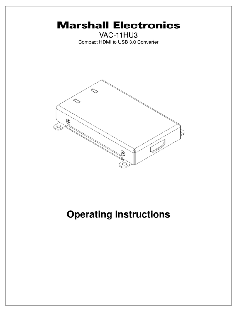 Marshall Electronics VAC-11HU3 User manual