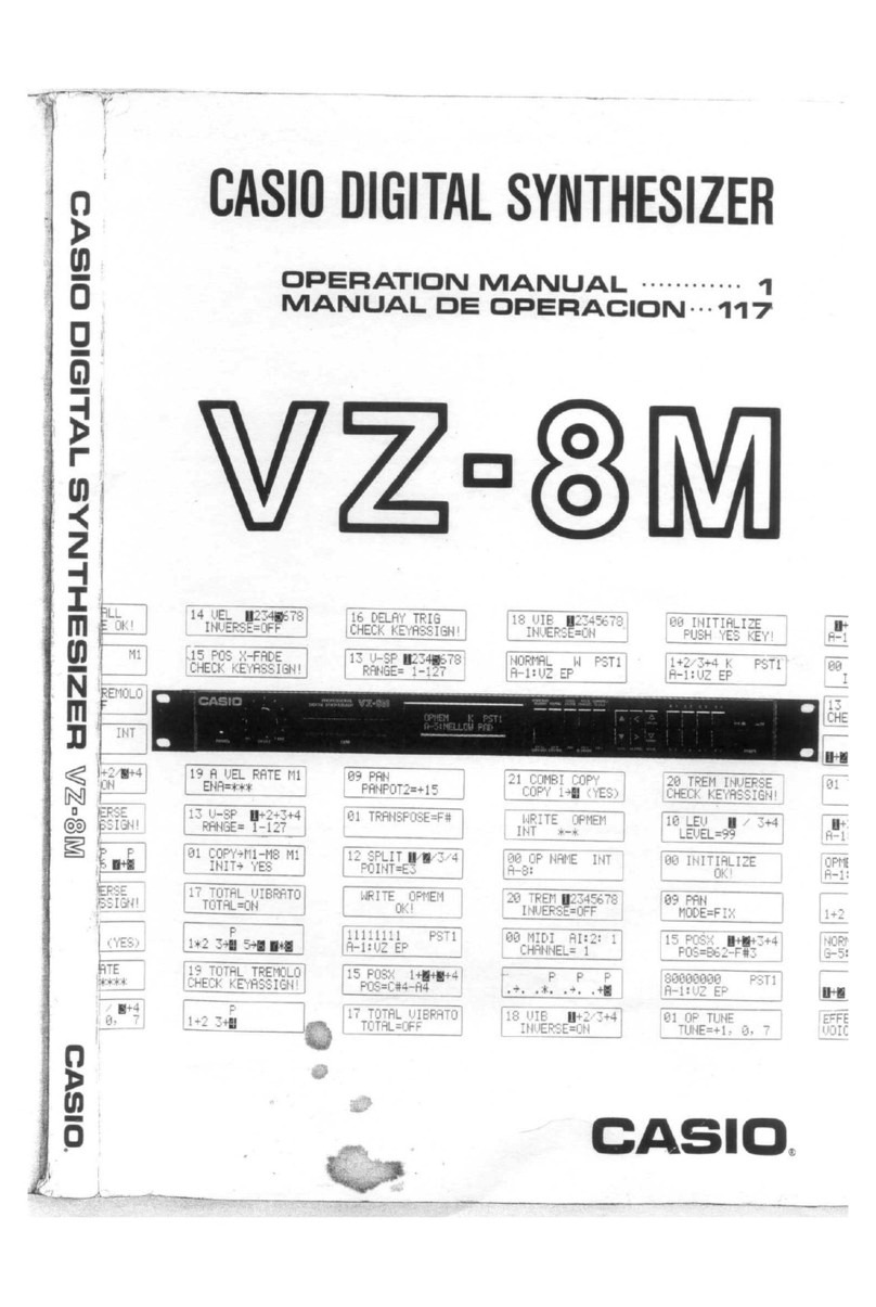 Casio VZ-8M User manual