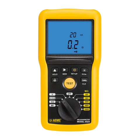 AEMC Megohmmeters 6522 User manual