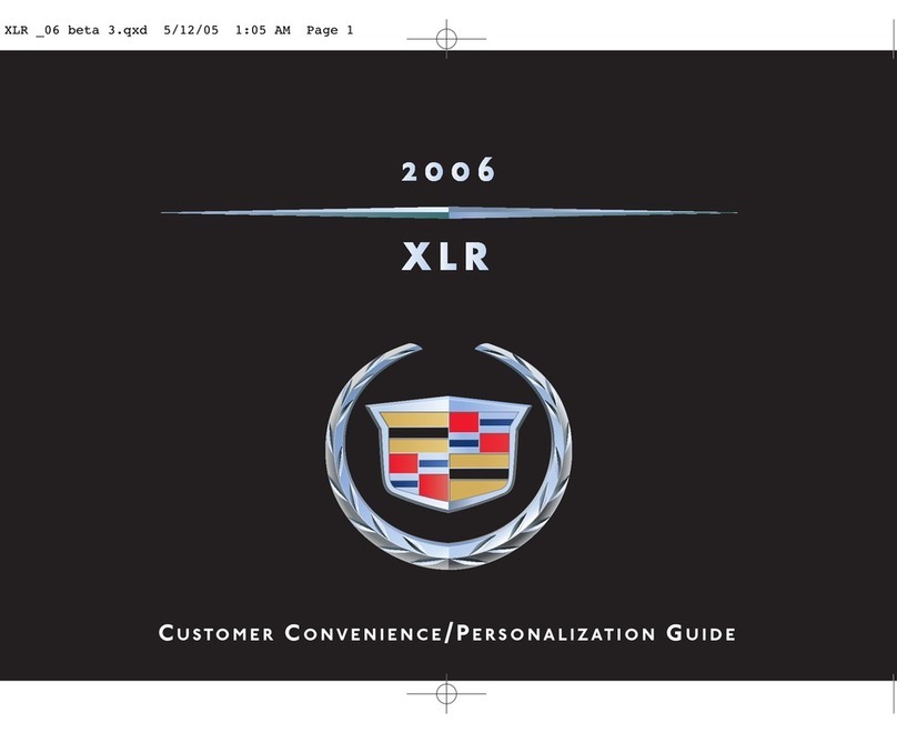 Cadillac XLR 2006 Specification sheet