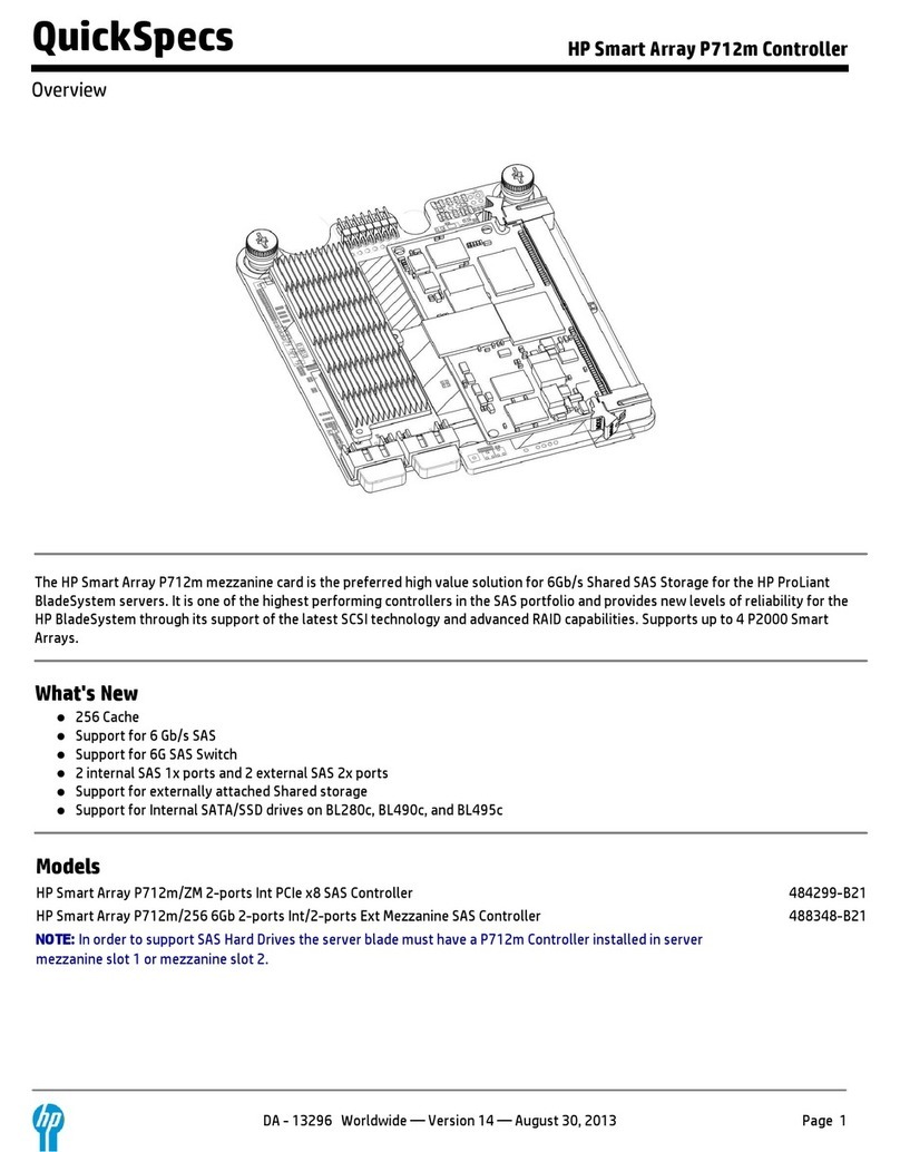 HP Smart Array P712m Quickspecs