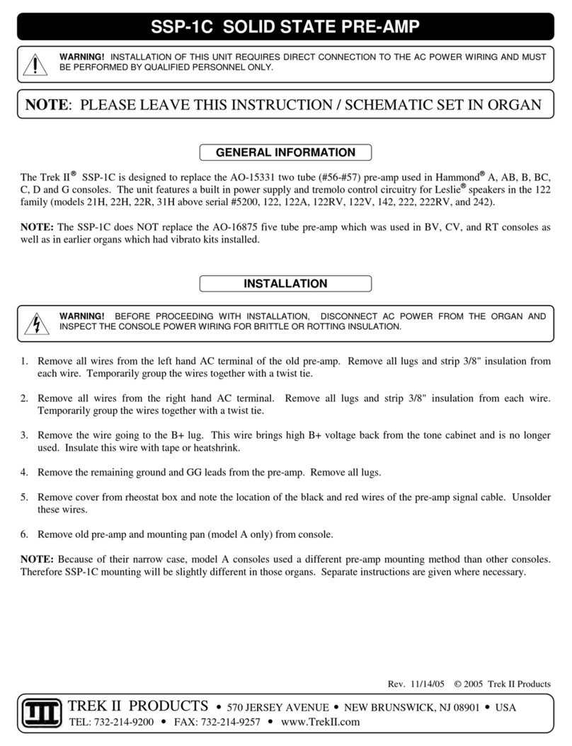 Trek II SSP-1C user manual
