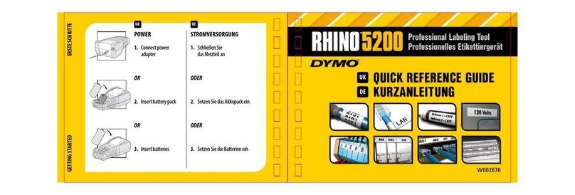 Dymo Rhino 5200 User manual