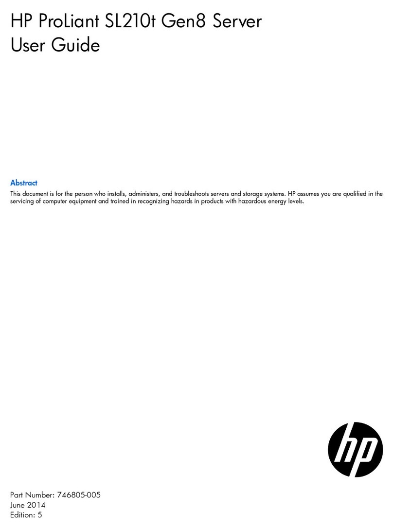 HP ProLiant SL210t Gen8 User manual