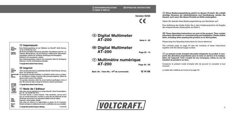 VOLTCRAFT AT-200 operating instructions