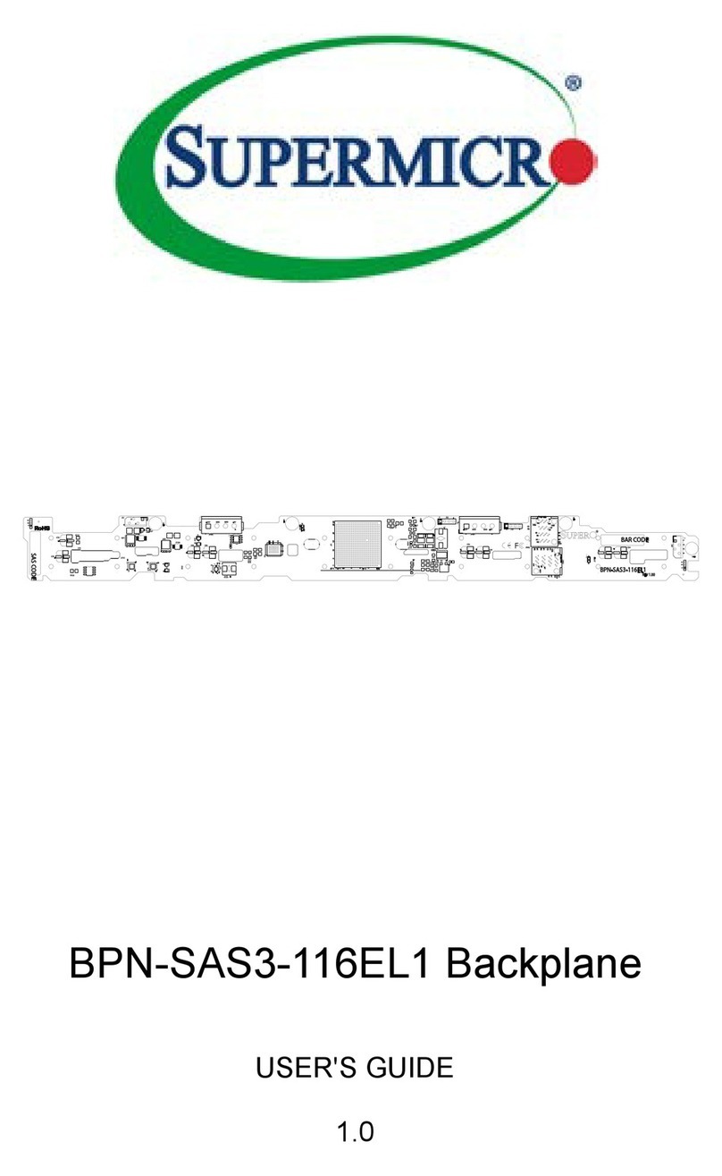 Supermicro BPN-SAS3-116EL1 User manual