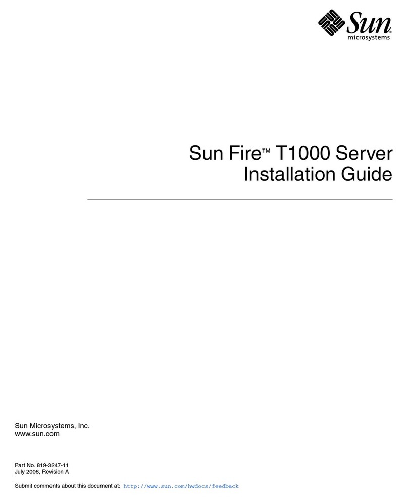 Sun Microsystems Sun Fire T1000 User manual