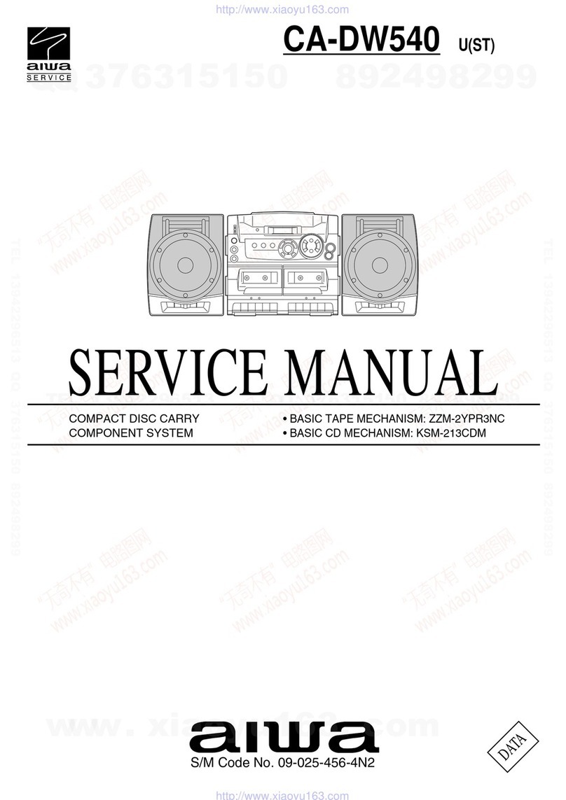 Aiwa CA-DW540 User manual