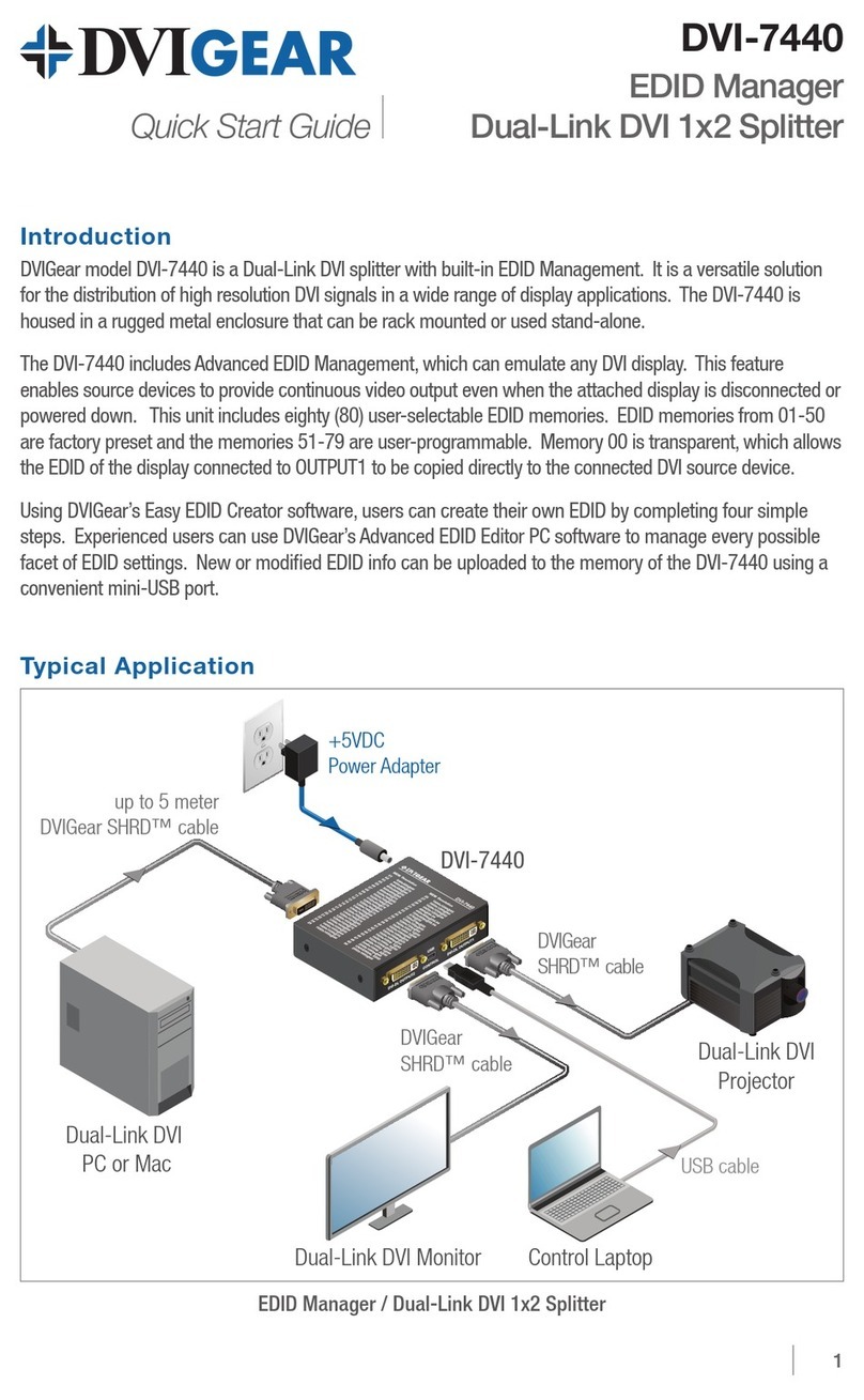DVIGear DVI-7440 quick start guide