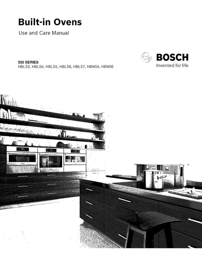 Bosch HBL53 use and care manual