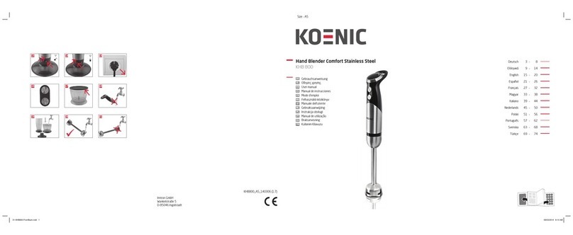 Koenic KHB 800 user manual