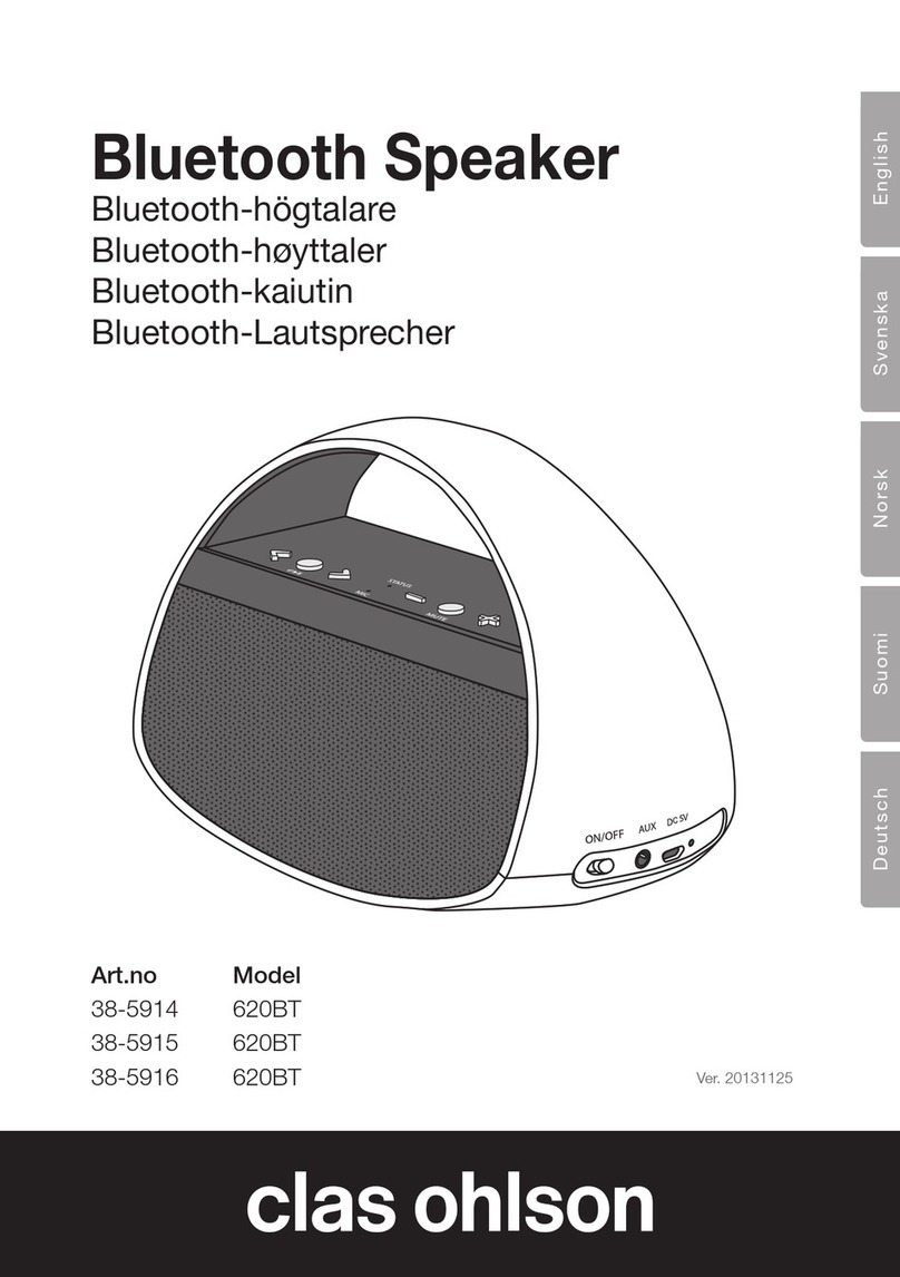 Clas Ohlson 620BT User manual
