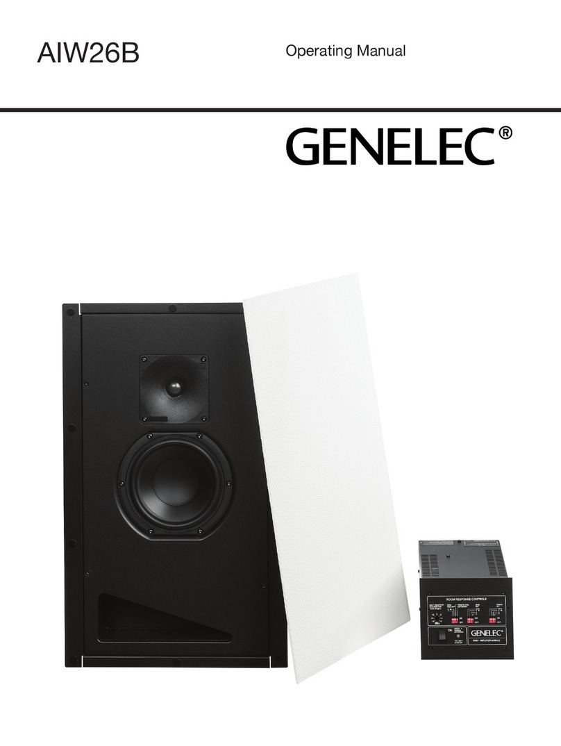 Genelec aiw26b User manual Genelec aiw26b User manual