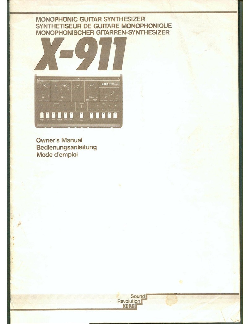 Korg X-911 User manual Korg X-911 User manual