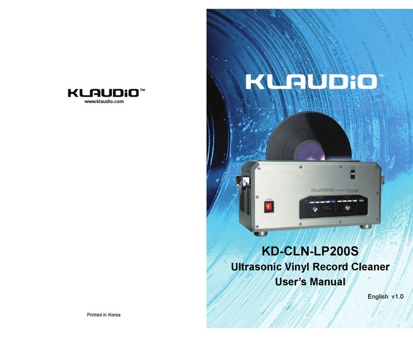 KLAUDIO KD-CLN-LP200S user manual