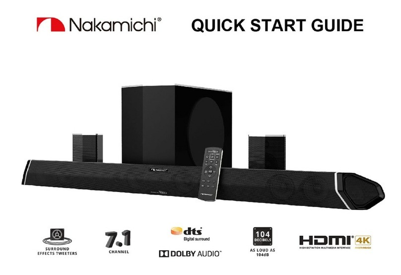 Nakamichi Shockwafe Pro quick start guide