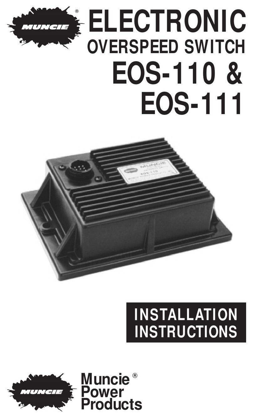 Muncie EOS-110 User manual