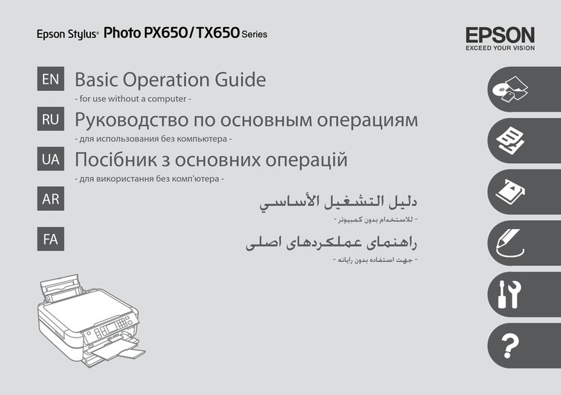 Epson PX650 Series User manual