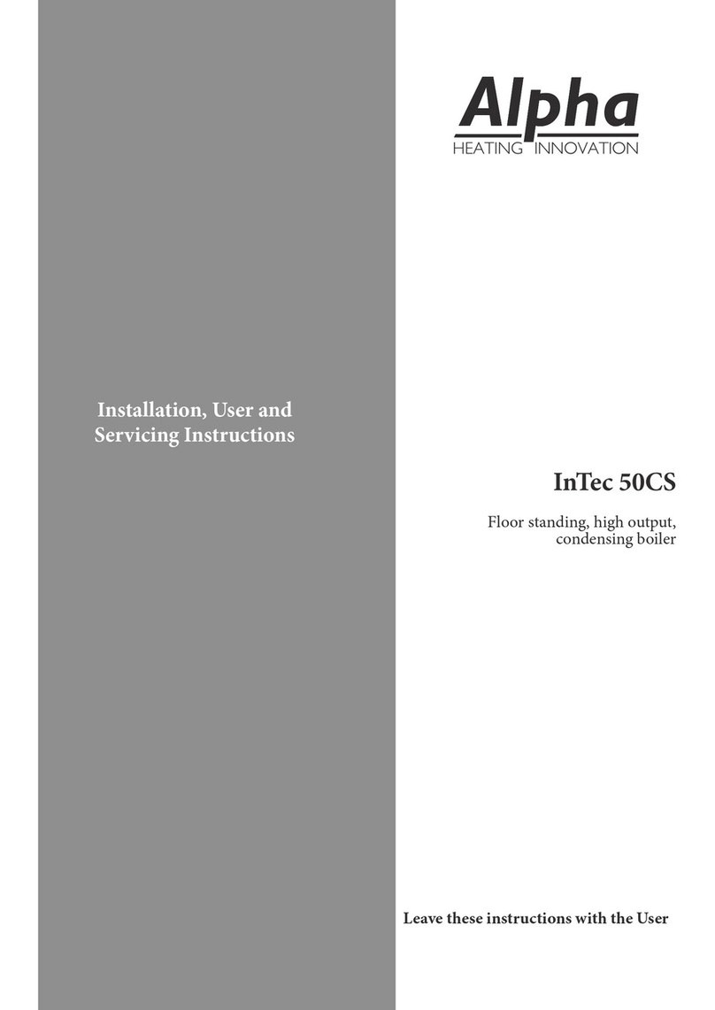 Alpha InTec 50CS Installation, user and servicing instructions Alpha InTec 50CS Installation, user and servicing instructions