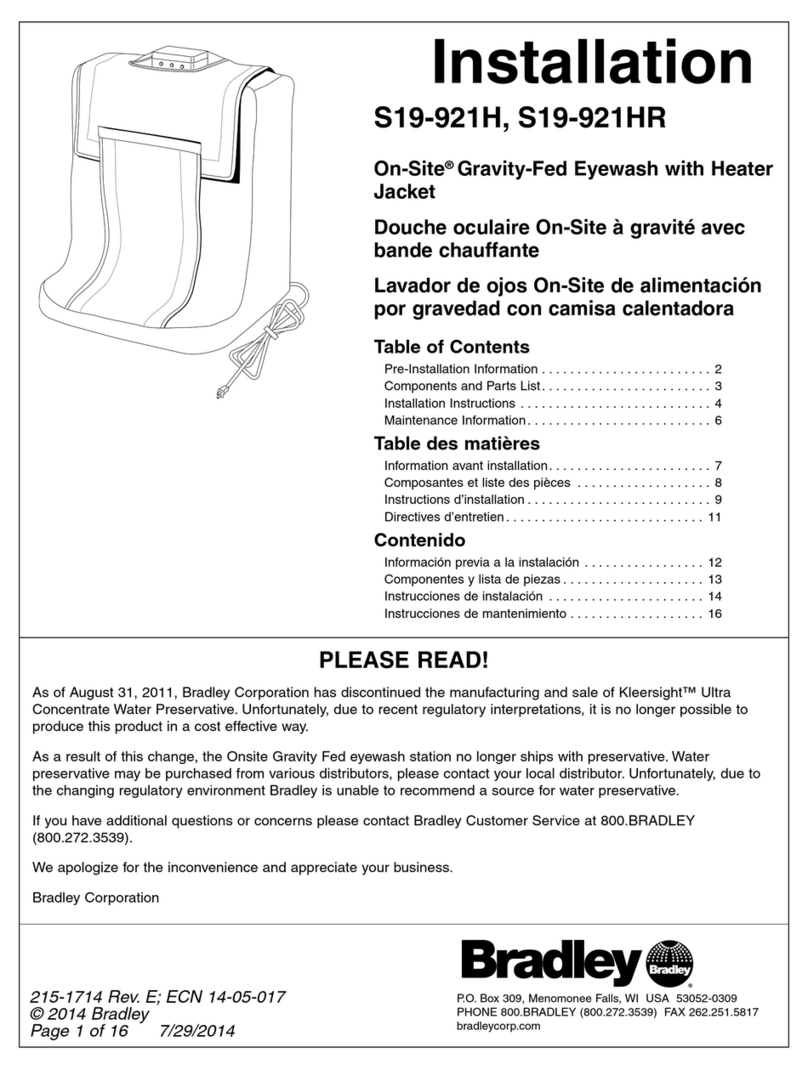 Bradley S19-921H Installation