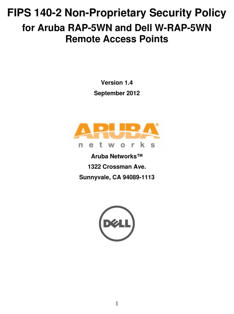 Aruba Networks FIPS 140-2 manual Aruba Networks FIPS 140-2 manual