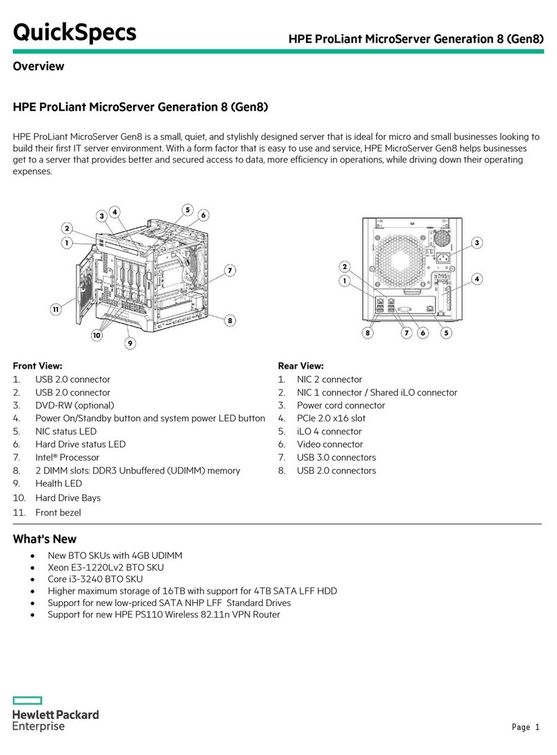 HP ProLiant MicroServer Generation 8 User instructions