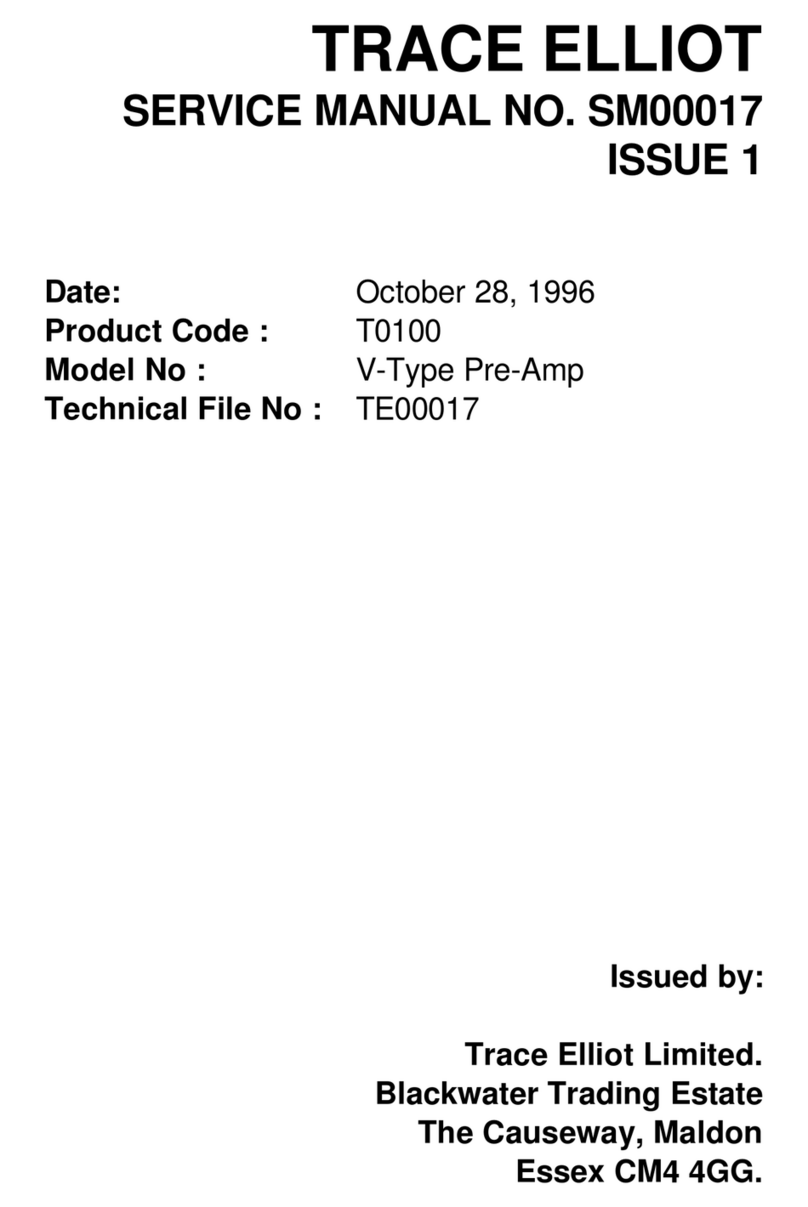 TRACE ELLIOT V-TYPE Service manual