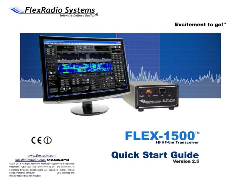 FlexRadio Systems FLEX-1500 User manual