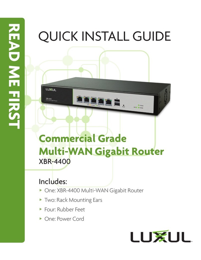 Luxul XBR-4400 Quick install guide